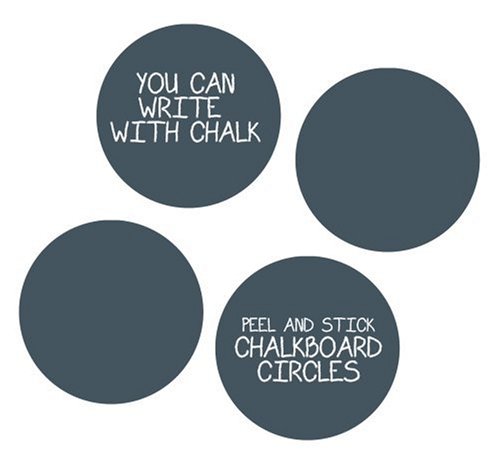 Wallcandy Arts Big Black Chalkboard Circles With Chalk - 1 Kit