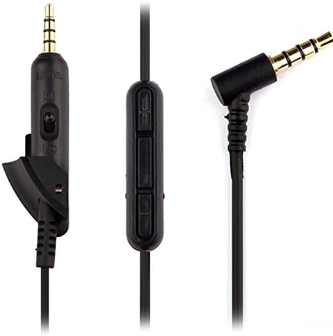 Damex Headphone Cable Extender Cord for Bose Quiet Comfort QC15 Headset Mic Audio Cable Connector Replacement with Microphone and Volume Control