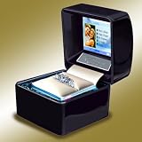 Euricase - Ring Box (Jewelry Keepsake) with LCD for Videos, Audios & Pictures (Black)