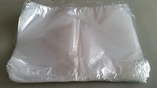 500 pieces Polyolefin (POF) Clear Shrink Bag, 8" x 12", 25 mic (100 gauge) Thickest