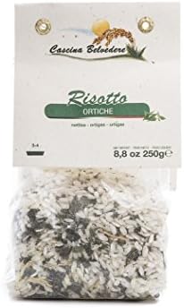 Cascina Belvedere - Risotto Ortiche - Italian Rice Risotto with Nettle 8.8oz (250g) - Pack of 2