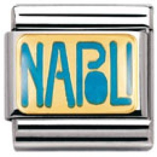 Nomination Composable Classic WRITINGS SPORT Edelstahl, Email und 18K-Gold (NAPOLI) 030252 Preisvergleich