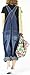 Soojun Women's Fashion Casual Loose Denim Bib Overalls Plus Size Blue, One Size