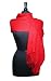100% Pashmina Red Shawl Wrap. Woman's Scarf.