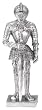 English Knight Armor - Pewter - 4'' Height