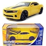 Jada: Chevy Camaro SS Yellow with Black Stripes and Black Rims 1/24 Scale. 2010