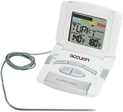 Accuon Digital Programmed Instant-read Cooking Thermometer with Probe