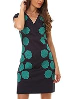 ALMATRICHI Vestido Vestido White Roses 216 T:36 C:Blanc (Azul Marino)