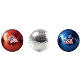 Chromax M1 Brilliant Metallic PATRIOTIC Colors Golf Balls - Mixed 3-Ball Tube