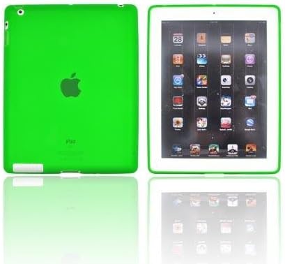 iPad 2 Case, [Green] Soft & Flexible Reinforced Silicone Skin Cover for Apple iPad 2 (2011)