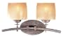 Minka Lavery Raiden 6182-357 Small Reversible 2-LT 200w (9"H x 16"W) Vanity Lighting in Iron Oxide