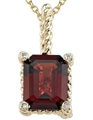 Genuine Garnet Pendant by Effy Collection®