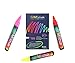 CHALK MARKERS, 8 color liquid chalk markers set with unique 5mm fine tip. Child friendly and exclusive for use on Non-Porous surfaces. 90 days