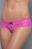 Betsey Johnson The Rebel Rose Wide Side Thong in Very Violet,Intimates for Women