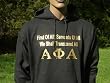 APA Black Hoodie - First of all... greek letters - Xlarge
