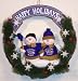Baltimore Ravens 22 Snowman Christmas Wreath - NFL Football