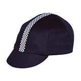 Pace Mini Traditional Cycling Cap (Black with Checkers)