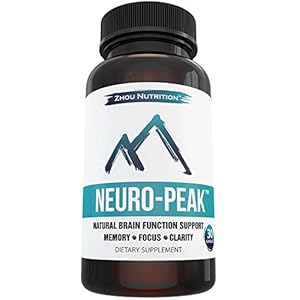 Natural Brain Function Support for Memory, Focus & Clarity - Mental Performance Nootropic - Physician-Formulated To Provide Optimum Blend Of St. John's Wort, DMAE, L-Glutamine & More
