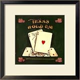 TexasHoldEm Sports Framed Art Poster Print by Gregory Gorham, 19x19