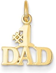 14k #1 Dad Charm