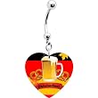 German Beer Oktoberfest Belly Ring