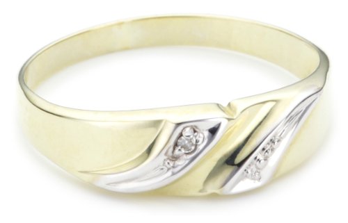 Nina-Exclusiv Damenring 333 Gelbgold-rhodiniert 0,005 Weite 54 12-550870-R Preisvergleich