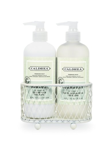 Caldrea 2-piece Petite Sink Set, Sweet Pea - Ivory by Gift of Essential Oils