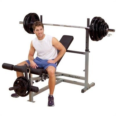 Cheap Body Solid GDIB46LP Olympic Bench Package, Includes GDIB46L, GPCA1, and GLRA81
