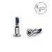 ESSENTIAL SALES4YOU 10x Silver Bottom Screws Pentalobe for Apple iPhone 6/6S 4.7