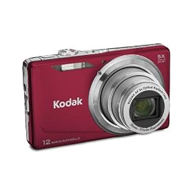 Kodak Easyshare M381 12.4MP Digital Camera with 5x Optical Zoom and 3-inch LCD (Wine)