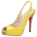 oh DEER! Women's Cindy Patent Peep Toe Slingback