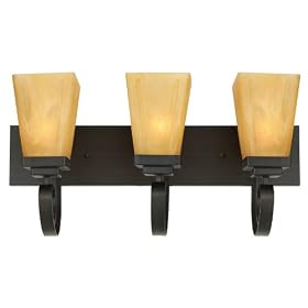 Yosemite Home Decor 92793VB Nevada Falls 24.5-Inch 3-Light Bathroom Vanity, Venetian Bronze