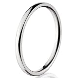 New 2mm Titanium Ring w/ Comfort Fit Band 100′s of Sizes & Styles Available Reviews