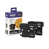 LC61 Ink Cartridge, Inkjet, 2/Pack, Black