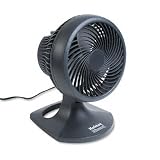 HOLMES PRODUCTS / HLSHAOF90UC / Blizzard Eight-inch Three-Speed Oscillating Table/Wall Fan, Charcoal / Sold as 1 EA