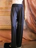 $1595 GIORGIO ARMANI Navy Flowy Sash Waist Pants 46 12