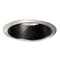Halo 310SN 6-Inch Black Coilex Baffle with Satin Nickel Trim
