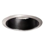 Halo 310SN 6-Inch Black Coilex Baffle with Satin Nickel Trim