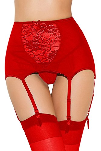 Happy Sailed Women's Sexy Fashion Seduce Lace Bedtime Garter Belt Lingeries Pajiamas