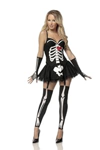 Mystery House Costumes Love Skeleton, Black, X-Large