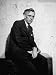 Cartoonist James Thurber Posing with His Work Photographic Poster Print by Bob Landry...