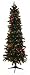 7.5' Pre-Lit Pencil Sierra Fir Artificial Christmas Tree - Multi Lights
