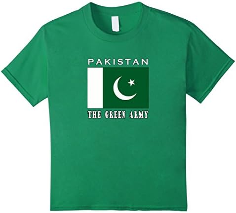 Kids Pakistan Cricket T-Shirt | The Green Army 4 Kelly Green