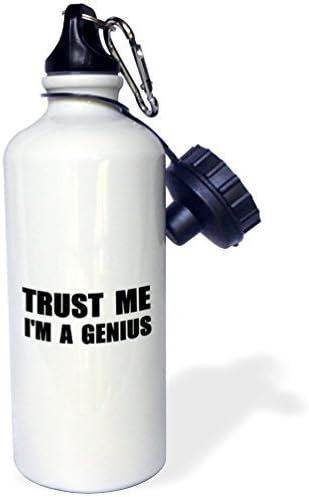 Haronng Trust Me Im A Genius Recycled Aluminum Sports Water Bottle Mug 20 Oz