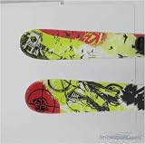 K2 Juvy twin tip Kids Used Shape Snow Skis 129cm A