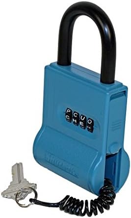 ShurLok SL-100-KAZ-C 4 Dial Lettered Key Storage Combination Lock Box, Blue - 6 Pack