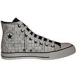 Converse Chuck Taylor All Star Hi Top Sudoku Puzzle White/Black men's 8/ women's 10