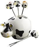 Boska Holland Cow Party Pick Set, White/Black