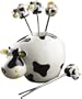 Boska Holland Cow Party Pick Set, White/Black