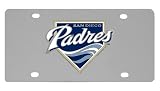 San Diego Padres MLB Stainless Steel Logo License Plate